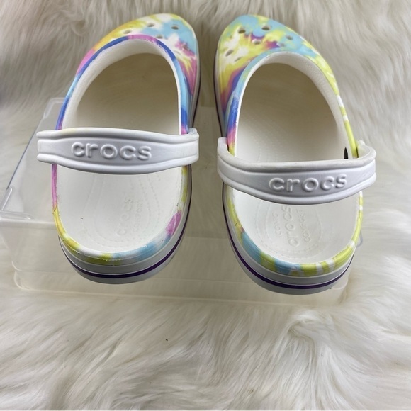 CROCS CLASSIC TIE DYE  CLOGS SIZE 10M 12W - Picture 3 of 8